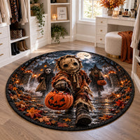 Sam Walks the Moonlit Path - Halloween Rug