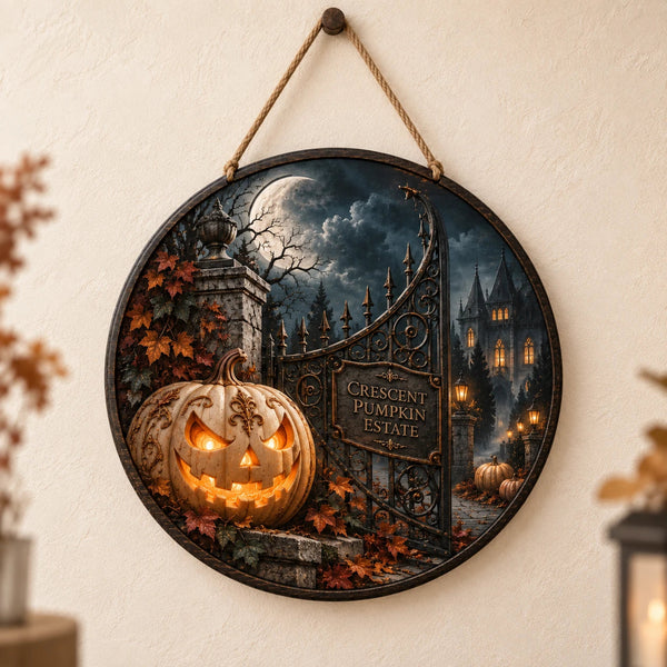Crescent Pumpkin Estate - Moonlight, Gate and Quiet Glow - main