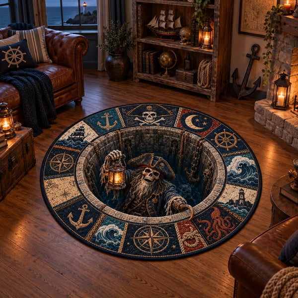 Lantern Rising - Nautical Well Medallion Floor Composition - main