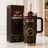Crown and Laurel - Heritage Crest Tumbler in Oxblood and Gold
