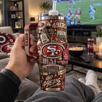 SF Faithful - A Collage Study in Crimson and Gold