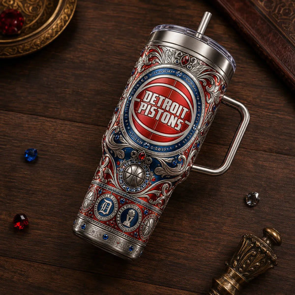 DET Ornate - Basketball Crest Filigree Tumbler - main