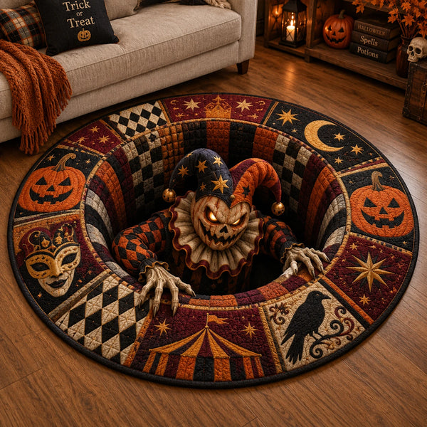 The Jester Rises - A Quilted Study in Halloween Atmosphere - main
