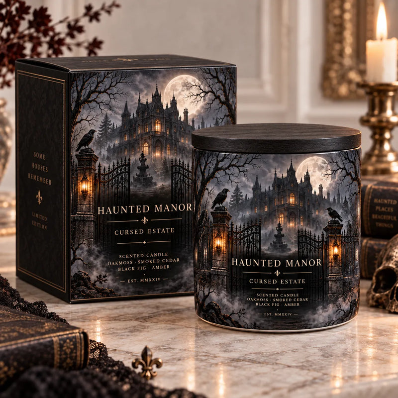 Haunted Manor - Moonlight, Iron Gates and the Quiet Dark