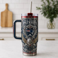 NE - Crest, Scrollwork and Stadium Blue Detail