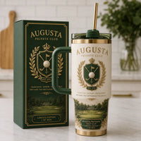 Augusta Crest - Heritage Club Tumbler in Ivory and Green