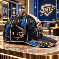 OKC - Bronze-Lined Crest on Navy and Bone