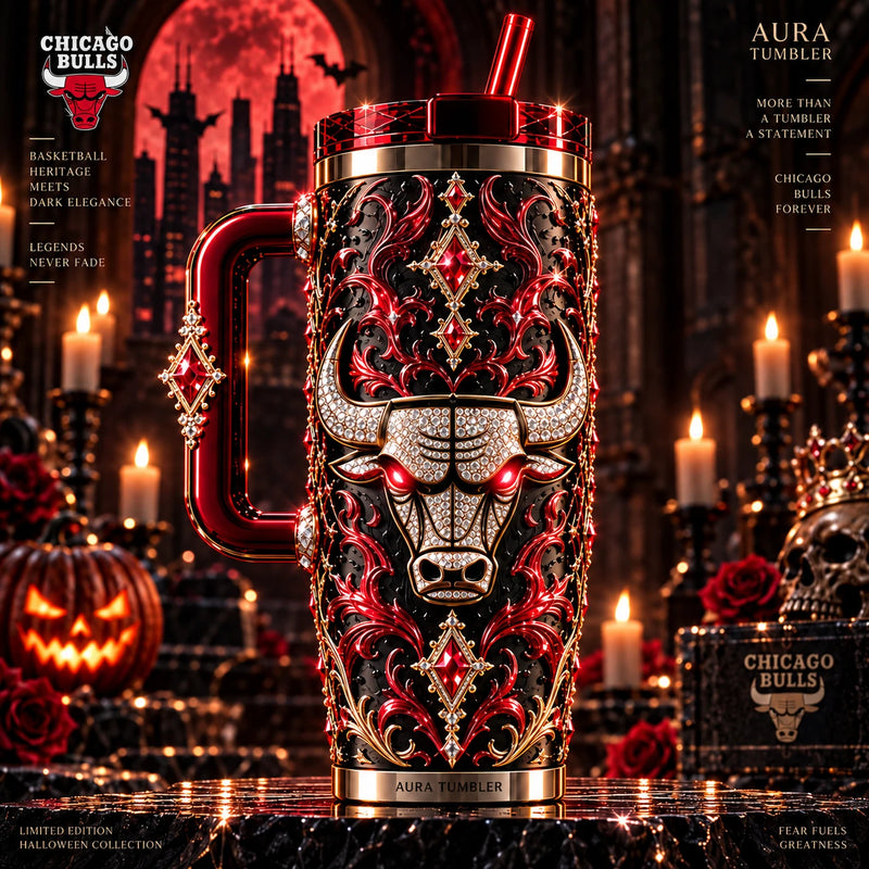 CHI Dark Elegance - Jeweled Bull Crest Tumbler