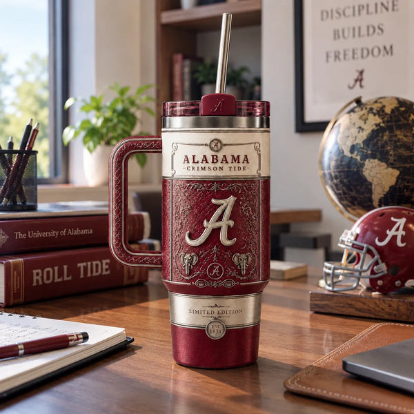 ALA Heritage Crest - Crimson and Cream Tumbler Statement - main