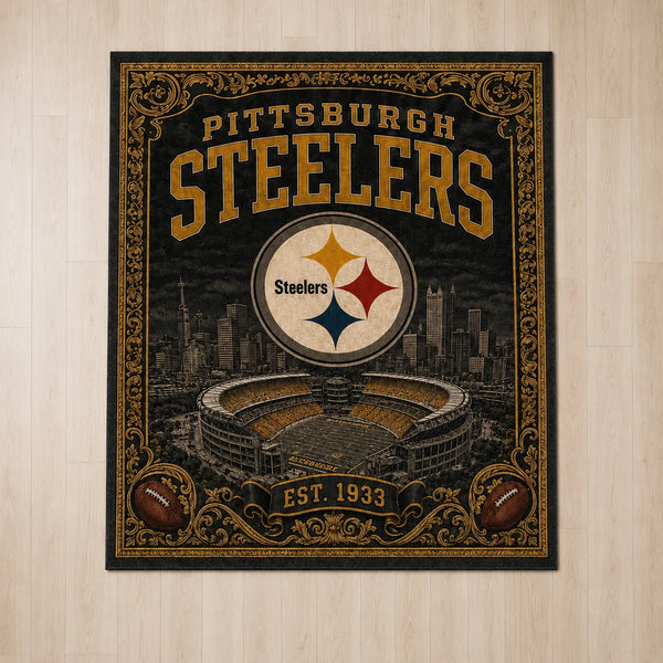 PIT Heritage Floor - Gold Ornament, Skyline and Stadium Study - main