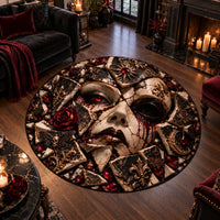 Fractured Porcelain - A Circular Study in Shadow and Crimson