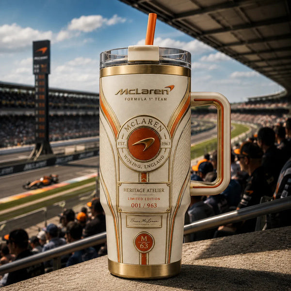 MCL Heritage Crest - Cream and Gold Tumbler Design - main