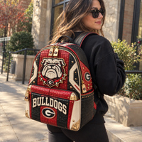UGA Attitude - Bulldog Crest Backpack in Red, Black and Bone