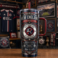 NE - Heritage Crest Tumbler in Navy, Silver and Red
