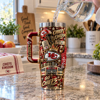 KC Kingdom - Gold-Stacked Fan Pride Tumbler