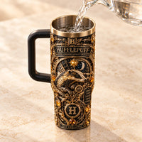 Just and Loyal - Gilded Badger Crest Tumbler