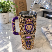 ORL Crest Regalia - Purple and Gold Wraparound Tumbler