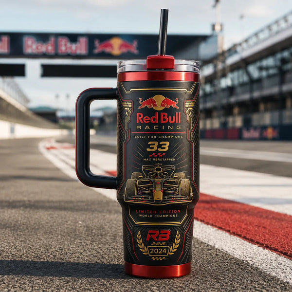 Circuit Crest - RB 33 Black and Gold Racing Tumbler - main