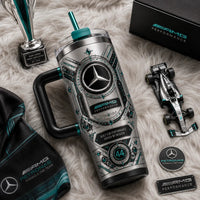 MB Silver Order - Teal Jewelled Emblem Tumbler
