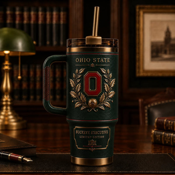 OSU Heritage Crest - Forest Green and Gold Laurel Composition - main