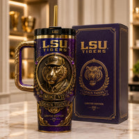 LSU Gold and Purple - The Mike VII Medallion Tumbler