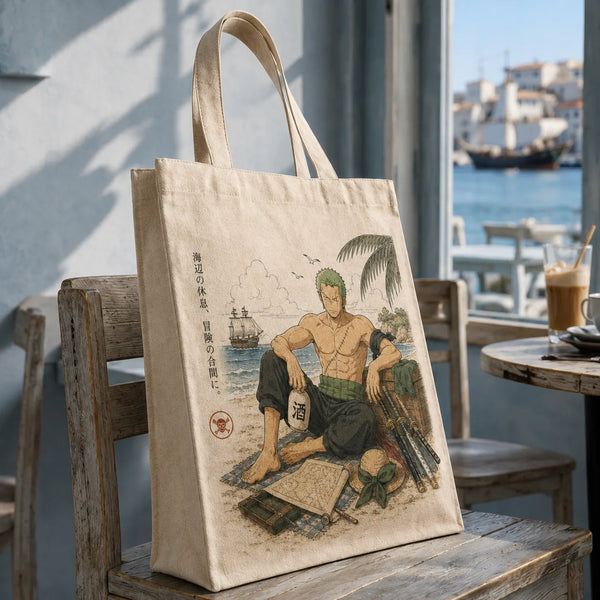 Shoreline Rest - Zoro in Muted Ukiyo Tones - main