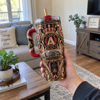 ATL Gilded Crest - Ornate Eagle and Crown Tumbler