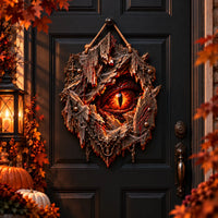 Ember Vigil - Dragon Eye Heteromorphic Wood Sign