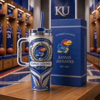 KU Crest in Blue and Silver - Heritage Tumbler