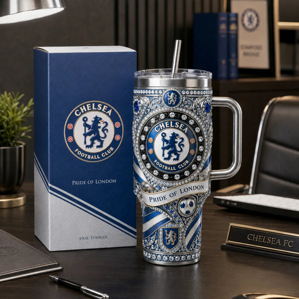 CHE Pride of London - Ornate Crest Tumbler in Royal Blue - main