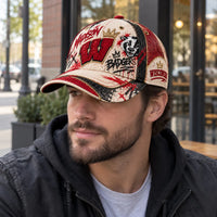 WIS Crowned in Crimson - Graffiti Badger Vintage Cap