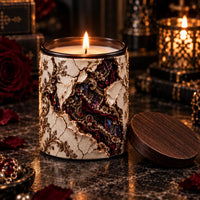 Beauty Lives in Ruin - Cracked Porcelain Gilded Candle