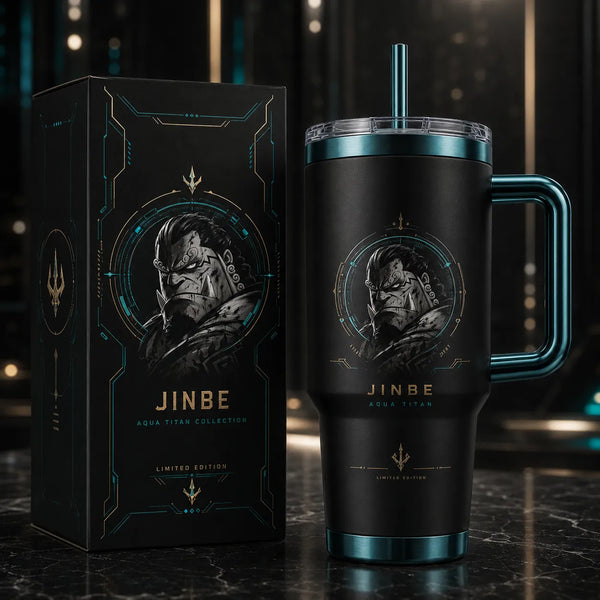 Jinbe - Aqua Titan, a Study in Teal, Gold and Stillness - main