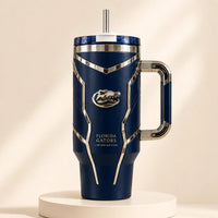 FLA Chrome - Navy Gator Emblem Tumbler