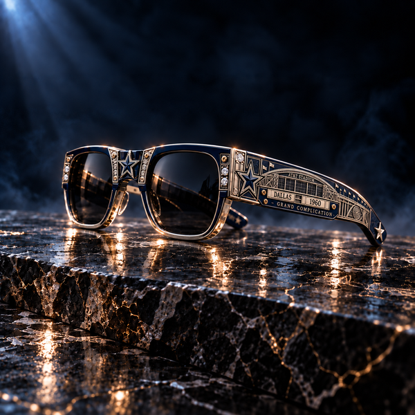DAL Grand Complication - Engraved Navy and Gold Statement Frames - main