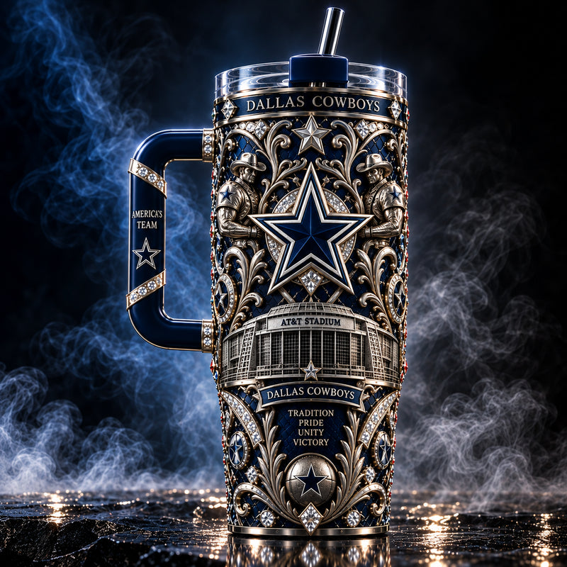 DAL Heritage Filigree - Navy and Silver Star Tumbler
