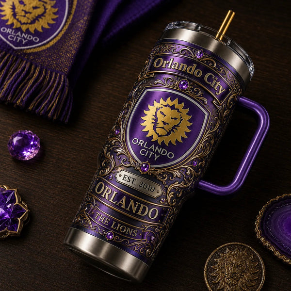 ORL Heritage Crest - Purple and Gold Ornamental Tumbler - main