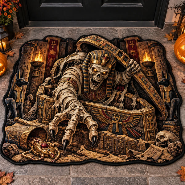 Curse Unleashed - Pharaoh Mummy Doormat Built for Impact - main