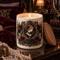 Midnight Bloom - Victorian Gothic Cameo Candle