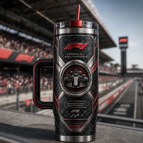 Engineered For Speed - F1 Emblem Tumbler Graphic - main