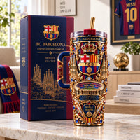 FCB Ornamental - Crest, Cathedral Spires and Club Devotion