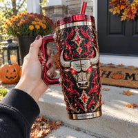 CHI Dark Elegance - Jeweled Bull Crest Tumbler