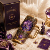 Beerus - Celestial Deity in Gold and Violet Stillness