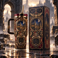Hogwarts Nocturne - Gold Relief, Moonlight and Stillness