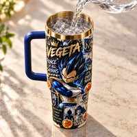 Prince Of All Saiyans - Vegeta In Cobalt And Gold
