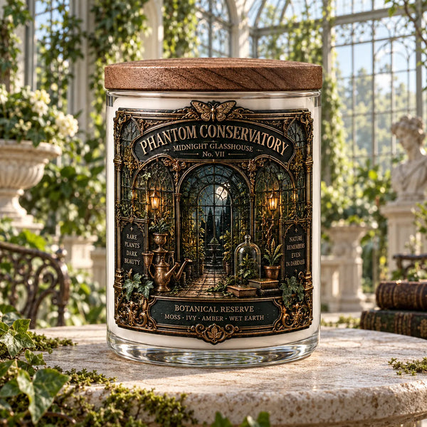 Phantom Conservatory - Moonlit Glasshouse in Gilded Detail - main
