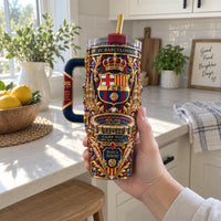 FCB Ornamental - Crest, Cathedral Spires and Club Devotion