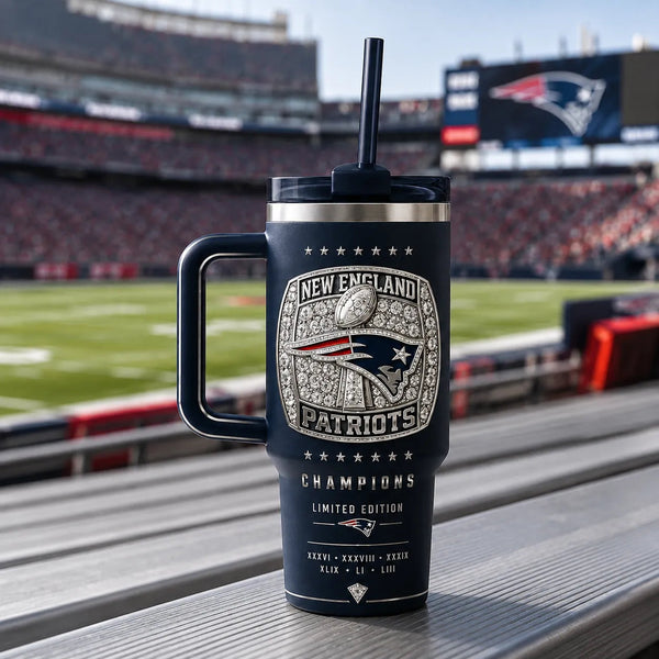 NE - Championship Ring Emblem Tumbler in Midnight Navy - main