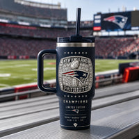 NE - Championship Ring Emblem Tumbler in Midnight Navy