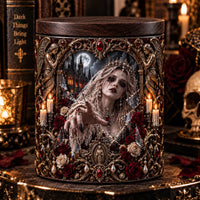 Veiled Requiem - Gothic Cathedral Label, Candlelit Tabletop Statement